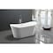 Anzzi Eft 5.58 ft. Freestanding Bathtub in White FT-AZ096 - alternate 4
